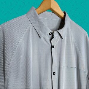Lululemon Voyage Striped Button Down Shirt